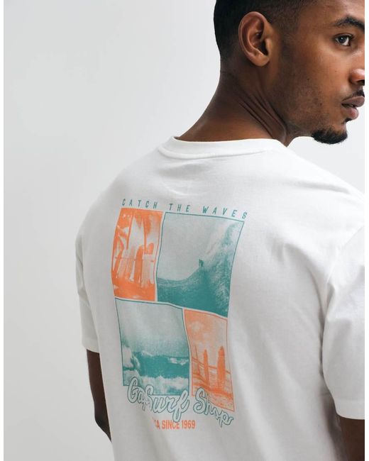 Gap White Surf Logo T-Shirt for men
