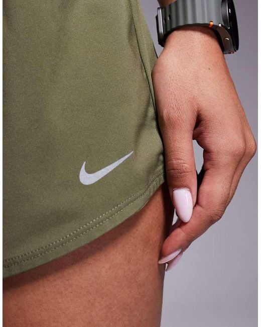 Nike Gray Nike One Training Dri-Fit Mid Rise 3 Inch Shorts