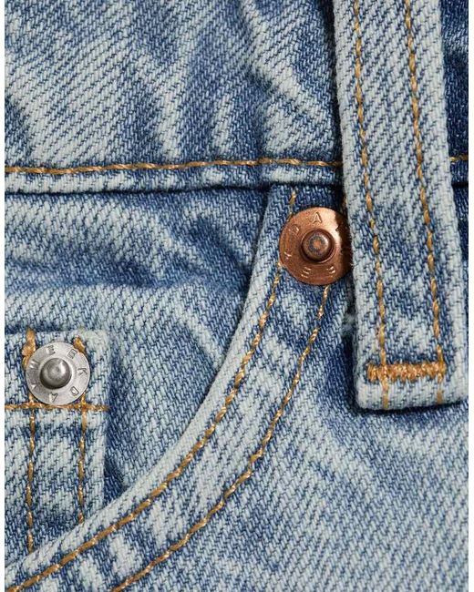 Weekday White Low Waist Denim Hot Pant Shorts