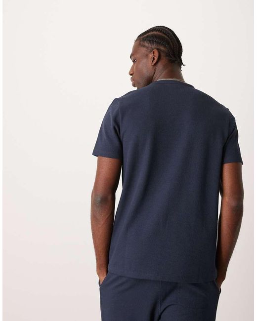 New Look Loungewear Waffle T Shirt Co Ord in Blue for Men Lyst UK
