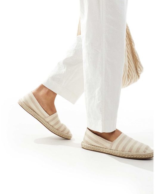 ASOS White Slip On Espadrilles for men