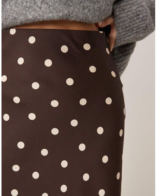 Vila Multicolor Satin Maxi Skirt