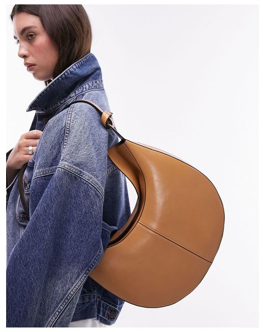 Stella - sac porté épaule avec détails noués - fauve TOPSHOP en coloris Blue