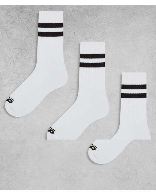 4505 Set Van 3 Paar Sneldrogende Sokken Met 2 Koffiebruine Strepen in het Metallic