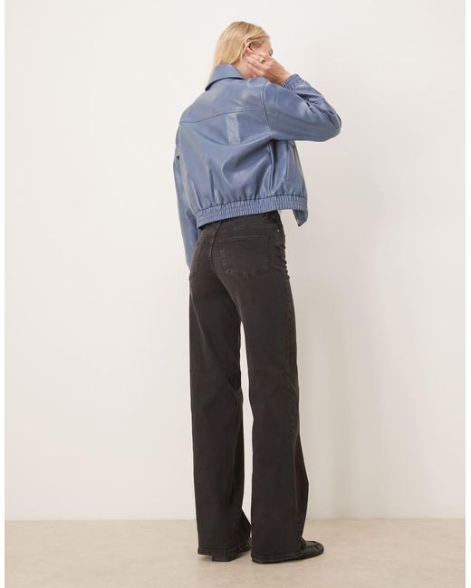 JDY Tall Blue Felina High Waist Wide Leg Jeans