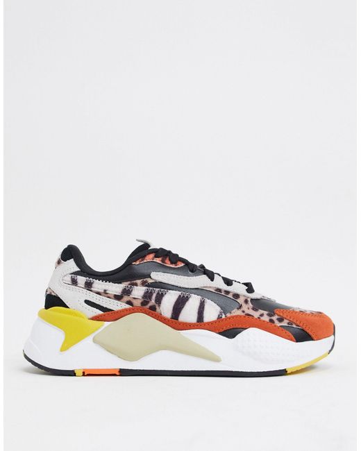 PUMA Rs-x3 - Sneakers Met Dierenprint in het Multicolor