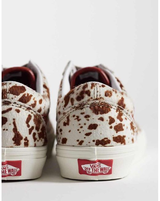 Vans Brown Old Skool Pony Hair Trainers
