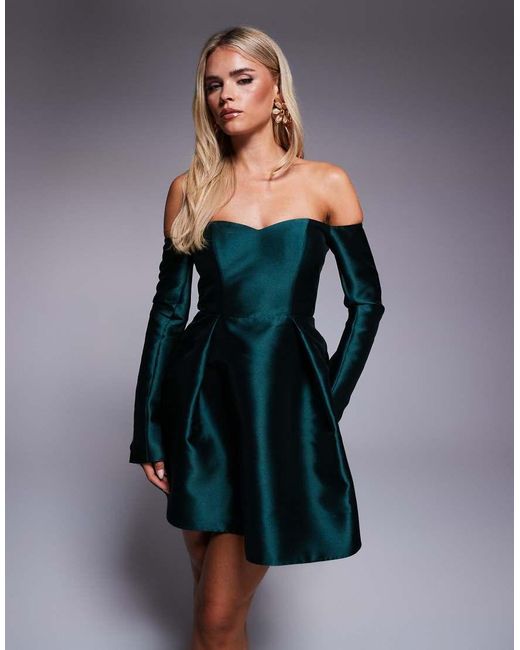 Forever New Black Structured Mini Dress