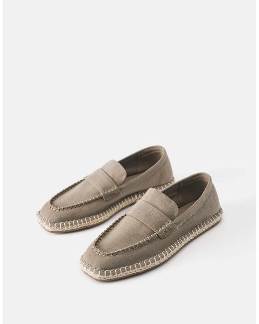 Espadrilles en jute Pull&Bear pour homme en coloris Brown