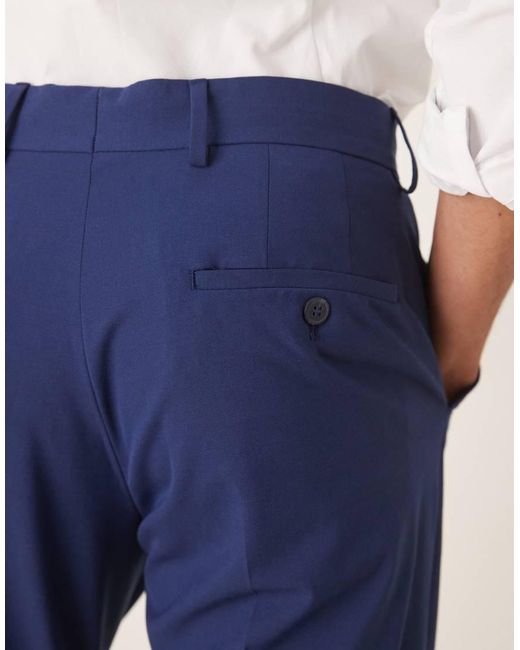 SELECTED Blue Slim Suit Trouser for men