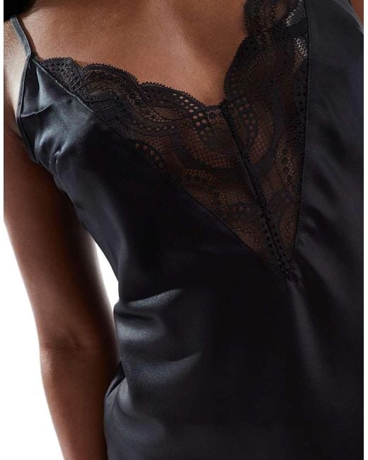 Ann Summers Black Adoration Cami And Short Pj Set