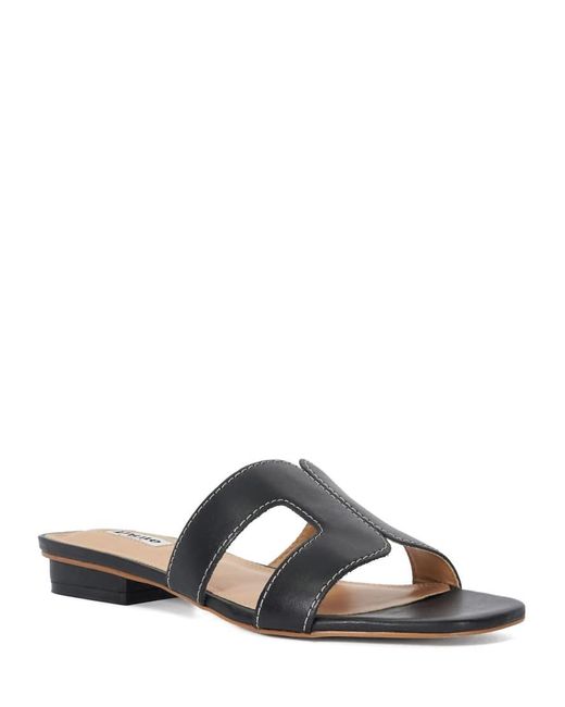 Dune White Loupe Sandals