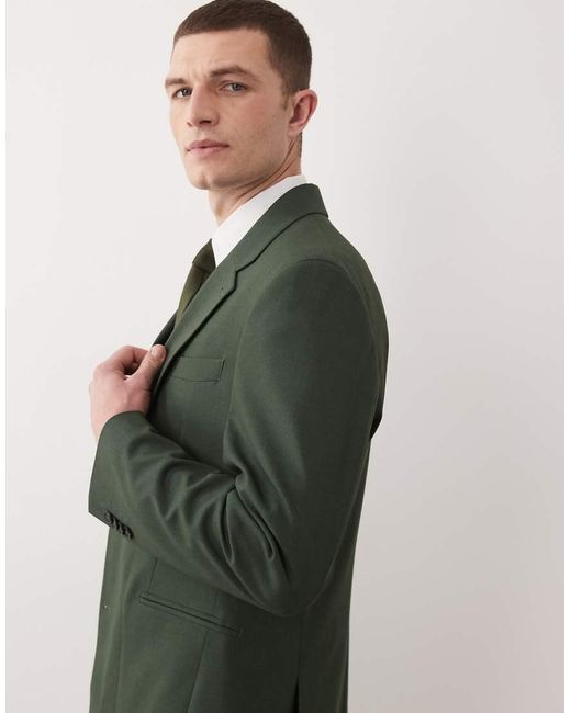 ASOS Green Slim Suit Jacket for men