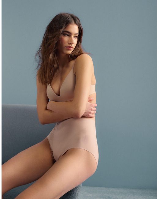 Calvin Klein Blue Shapewear Firm Sculpted Stay Put Stretch Brief