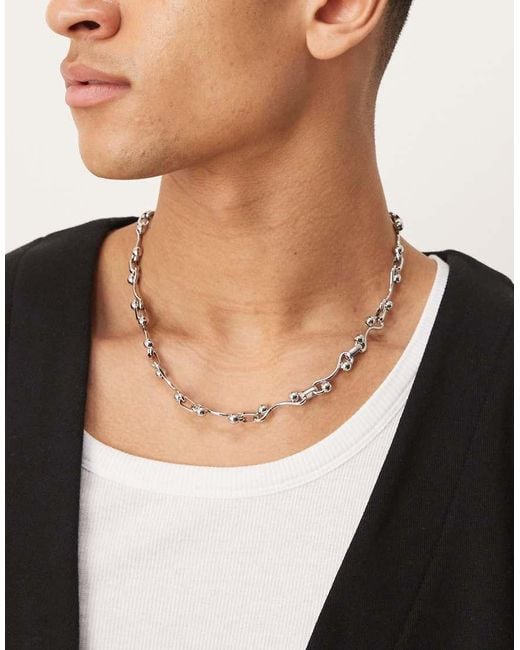 Stainless Steel Mens Necklace Asos Asos Silver Chain Mens Men Link