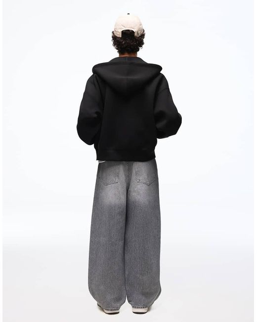 Bershka Gray Super baggy Jeans for men