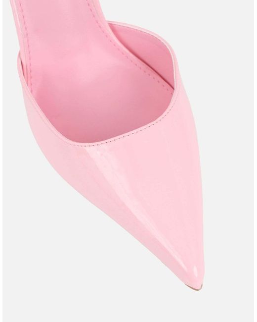 SIMMI Pink Erika Patent Court Shoes