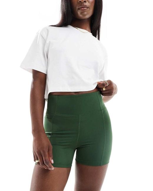 Stradivarius Green Sculpt Hotpant