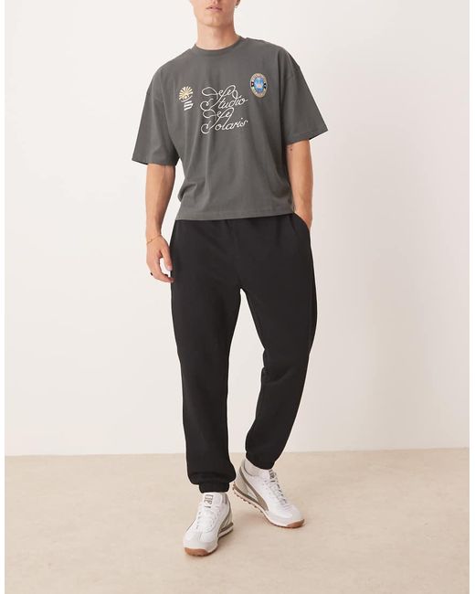 ASOS Natural Essential Tapered Sweatpants for men