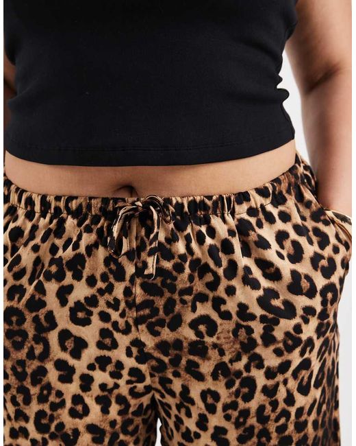 ONLY Black Pull On Wide Leg Trousers