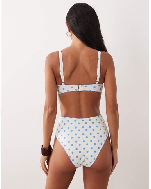Peek & Beau White High Waist Bikini Bottom