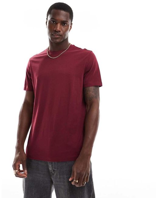 New Look Red Crew Neck T-Shirt for men