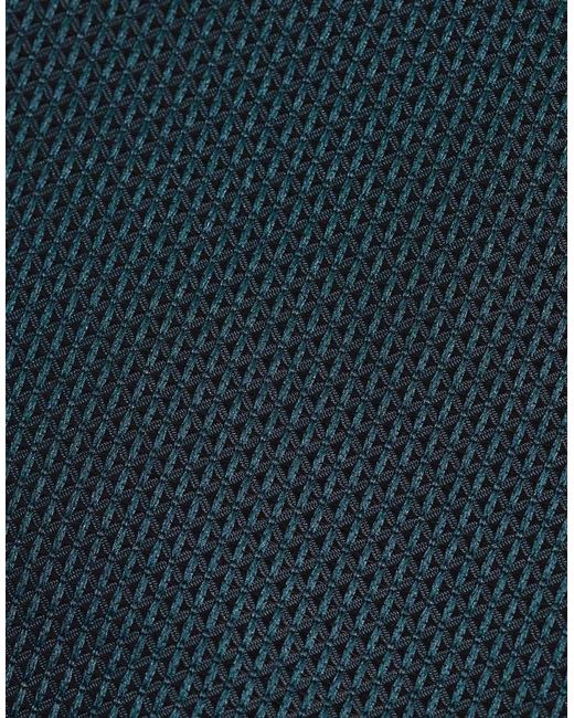 ASOS Blue Textured Tie And Pocket Square for men