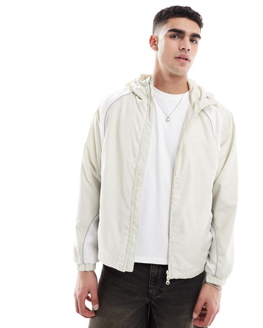 Pull&Bear White Panel Track Jacket for men