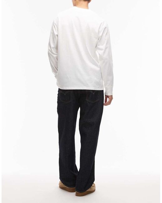 Vaqueros Holgados Con Lavado Enjuagado Oscuro 578 De -Azul Marino Levi's de hombre de color White
