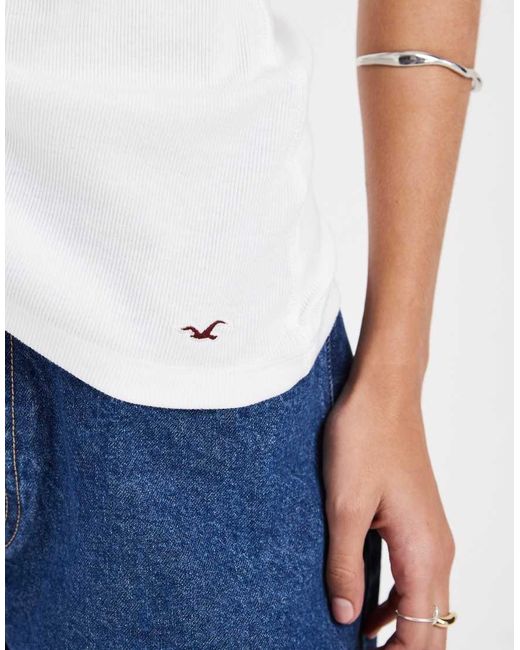 Hollister Blue Scoop Neck Tank Top