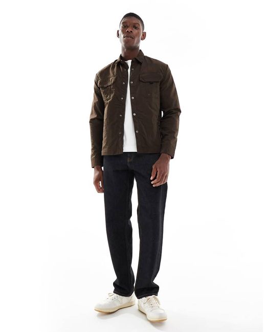 Brave Soul Brown Lightweight Shacket for men