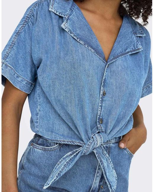 ONLY Blue Denim Shirt
