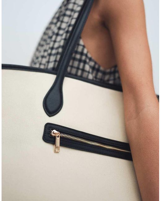 ASOS White Canvas Vase Tote