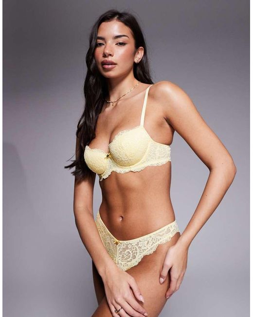 Boux Avenue Natural Emma Balconette Lace Bra