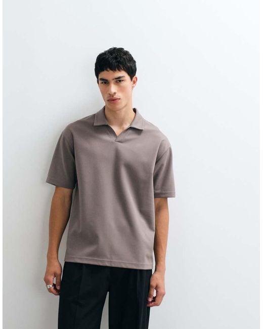 ASOS Gray Breathemaxtm Relaxed Polo for men