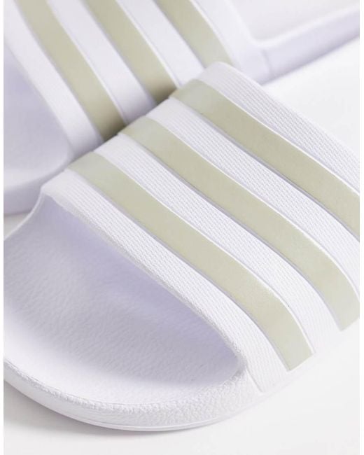 Adidas Originals Black Adidas Training Adilette Aqua Slides