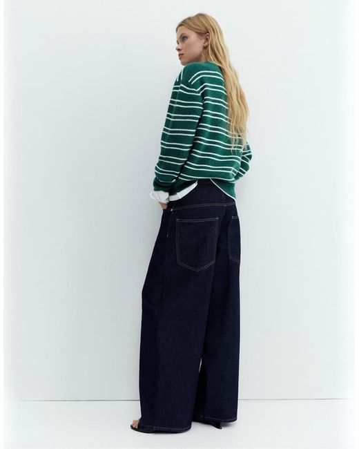 Pull&Bear Green Oversize baggy Jeans