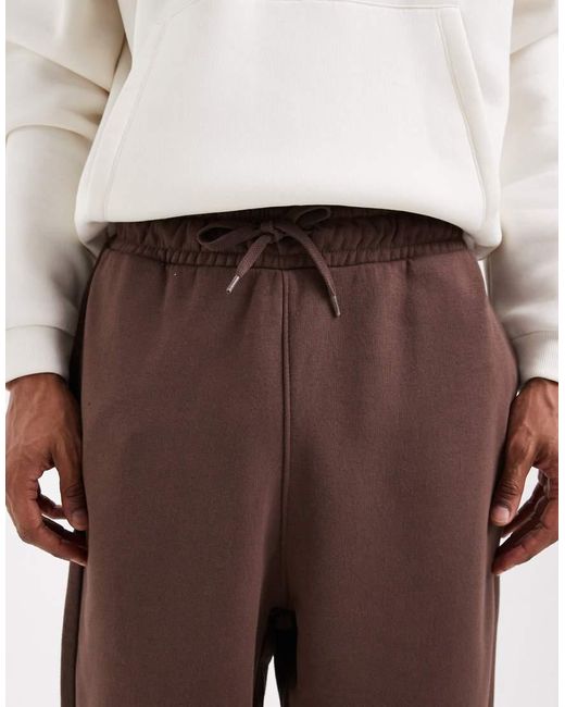 Joggers Marrones Básicos Extragrandes De ASOS de hombre de color White