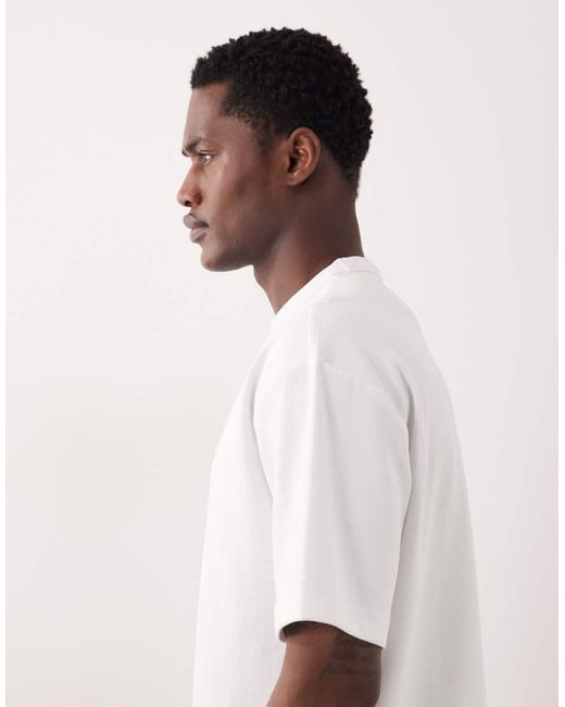 ASOS White Breathemax Heavyweight Relaxed T-Shirt for men