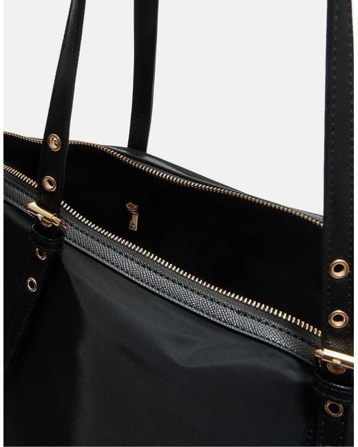 Stradivarius Shopper Tas Met Contrast in het Black