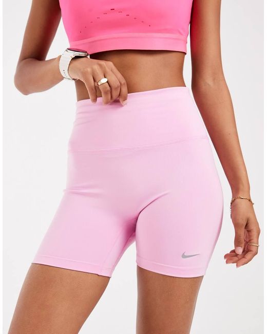 Nike Pink Tempo Dri-Fit High Rise Shorts