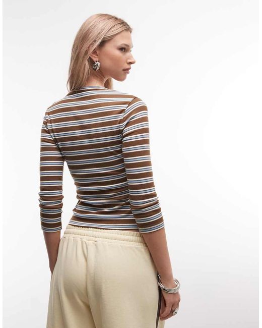 Collusion Multicolor Deep V Vest Top