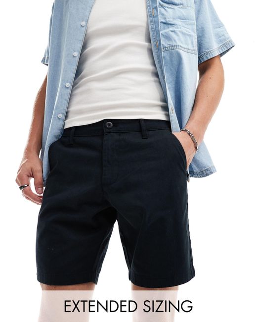 ASOS – chino-shorts in Blue für Herren