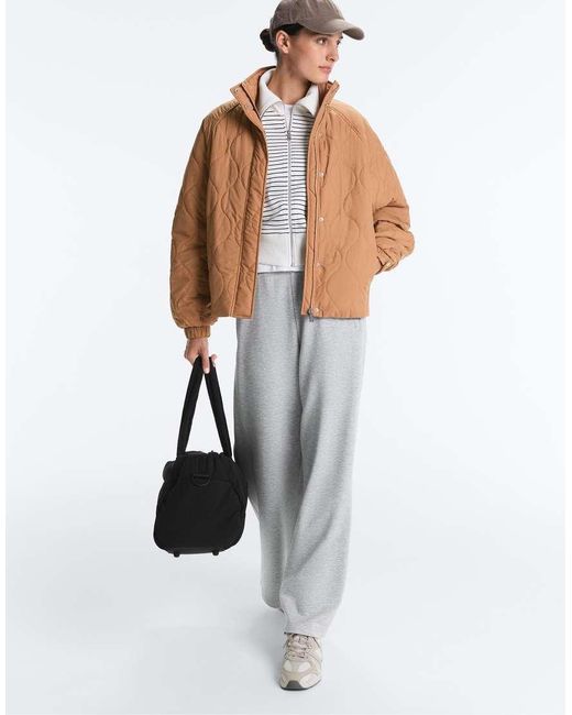 Oysho Brown Waterrepellent Fellex® Aerogel Padded Jacket