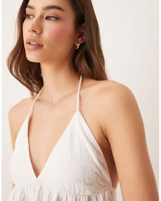 ASOS White Crinkle Cami Top