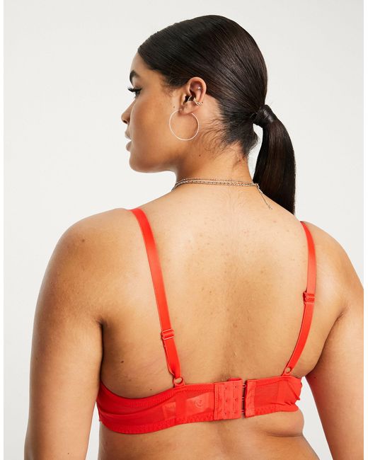 Yours Red Lace Underwi Bra