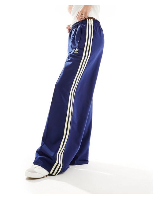 Adidas Originals Blue Three Stripe Track Pants
