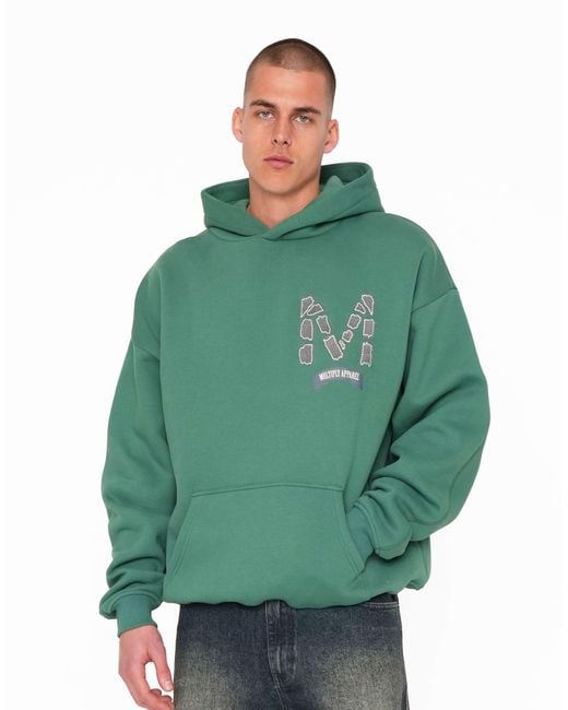 Multiply Apparel Green – assortment – oversize-kapuzenpullover