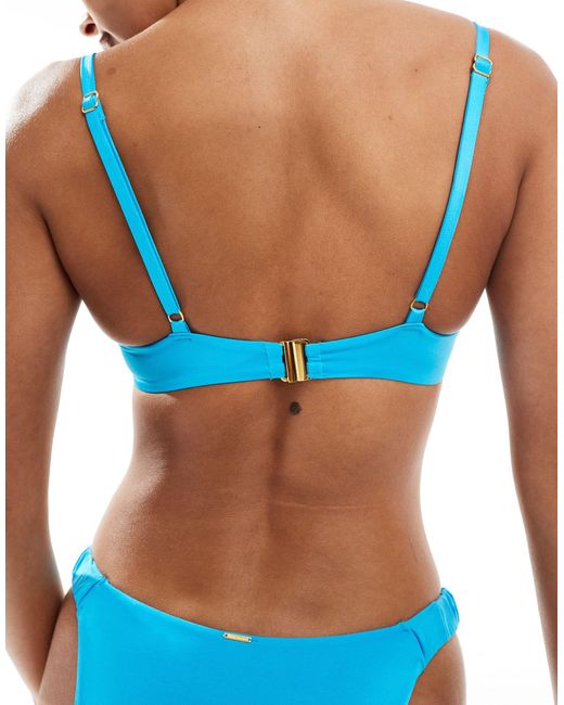 Boux Avenue Blue Aruba Balconette Bikini Top
