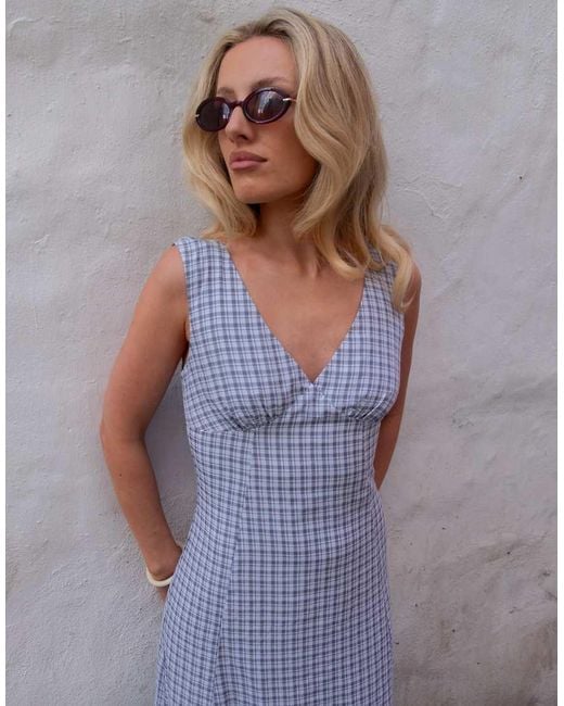 Daisy Street Gray X Emma Jean V Neck Midaxi Dress